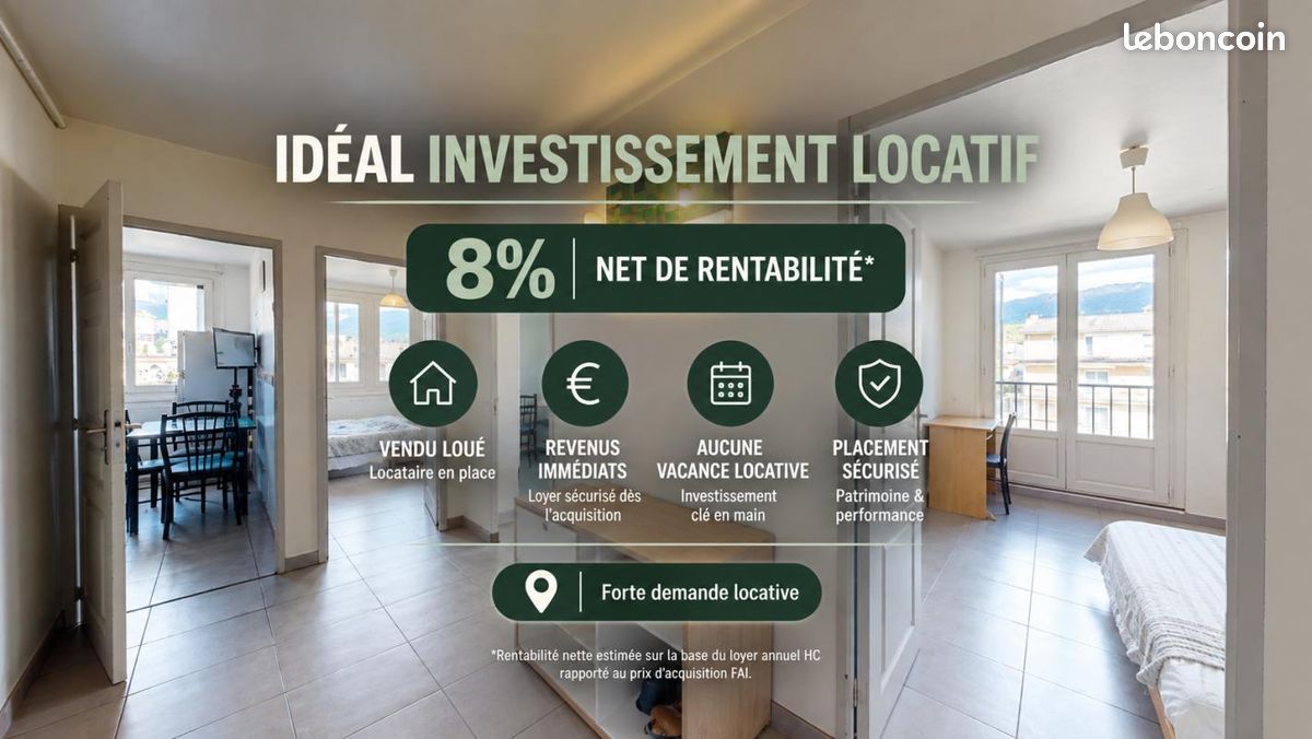 Appartement 4 pièces 70 m² · à Grenoble · 70 m² · 79 000 €
