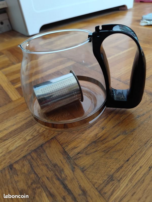 Théière en verre neuve 1250ml café the (image 2)