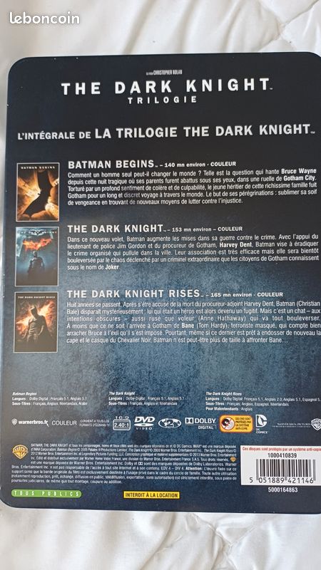 Dvd the dark knight trilogie (image 2)