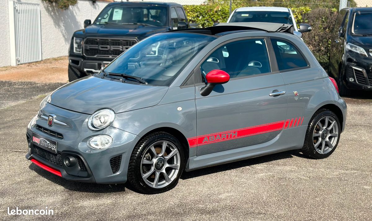 Fiat 500C ABARTH 1.4 TURBO 145CV 595 GPS CARPLAY + CLIMATISATION AUTO + RADARS DE RECUL AR (image 1)