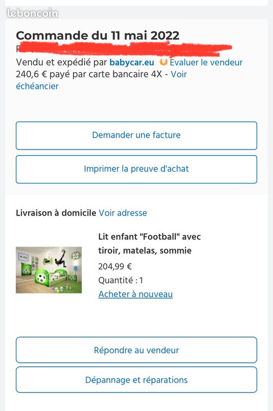 Lit enfant avec tiroir (image 3)