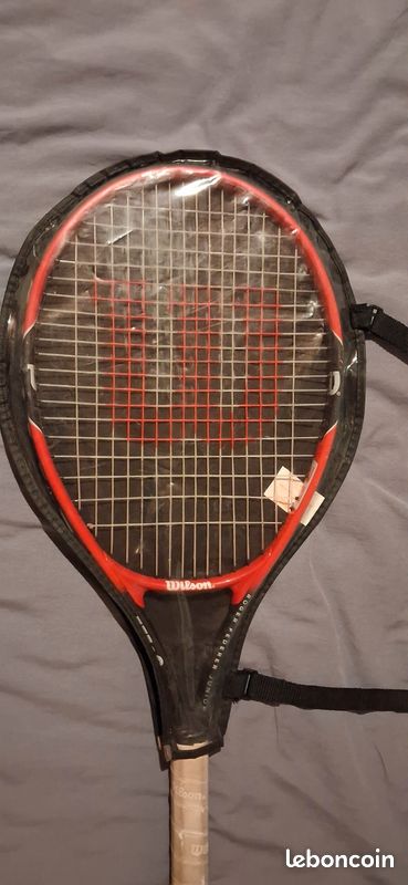 Raquette De Tennis Vintage Wilson Stan Smith En Bois - Rouge - États-Unis - Bon état
