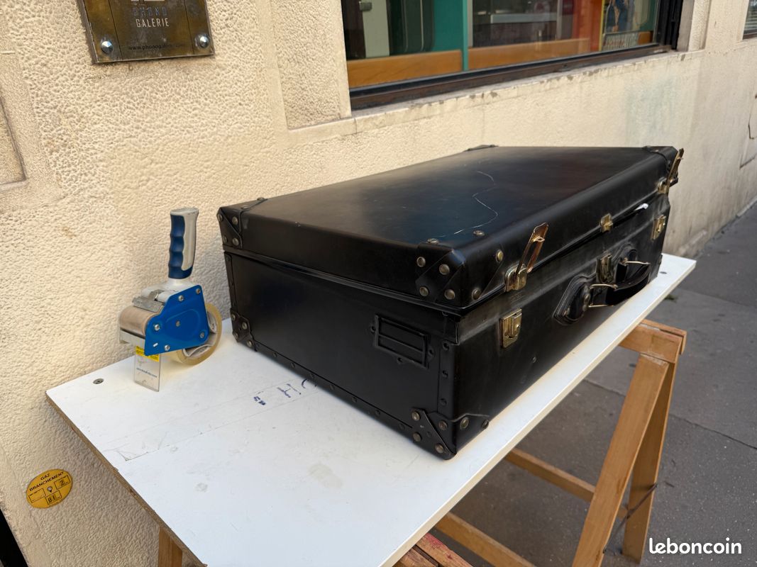 Grande Malle Vintage en Fibre Vulcanisée – Années 50/60 (image 7)