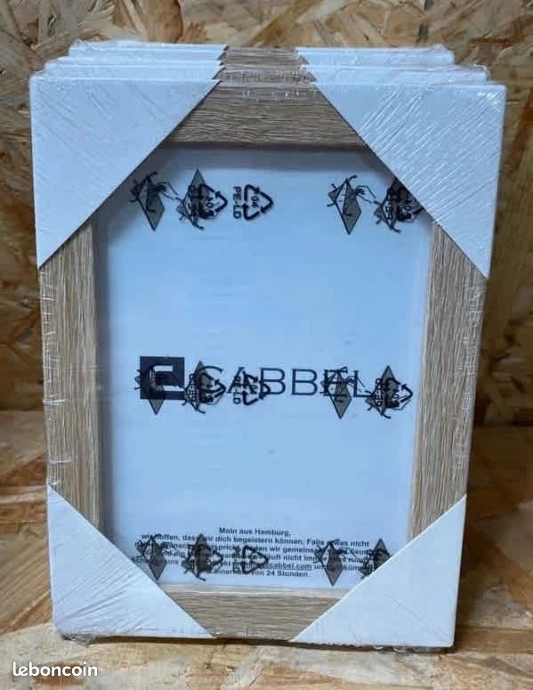 Lot de 5 Cadres Photo 13x18 MDF Cadre en Bois avec Verre Acrylique incassable - Chêne - Neuf (image 2)
