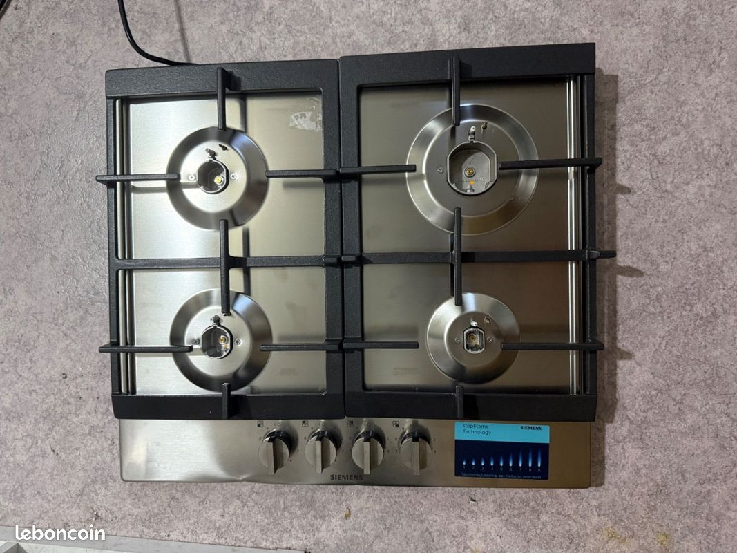 Plaque de cuisson encastrable gaz Siemens ECA5PI90N (image 2)