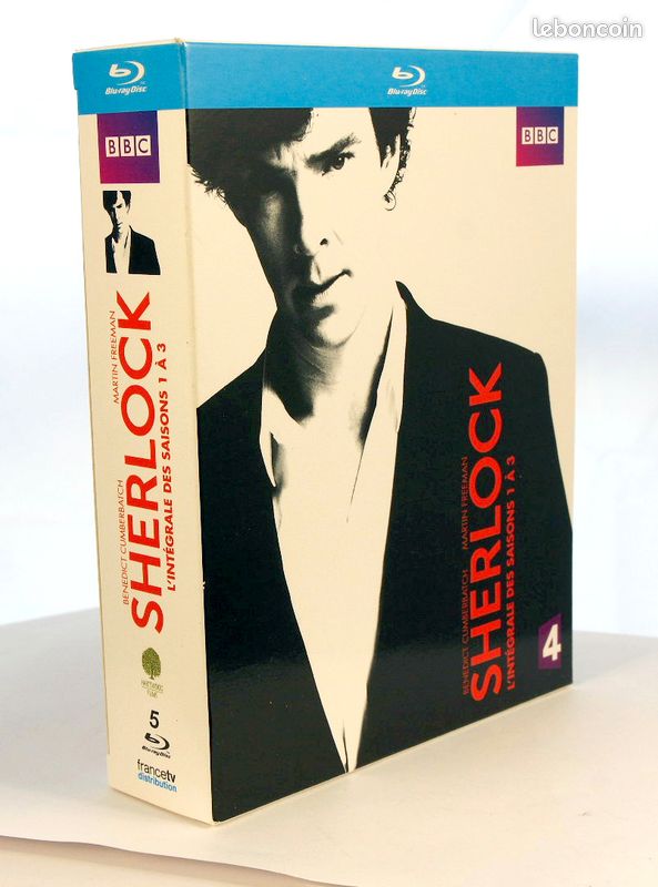 Coffret Bluray intégrale PUBLICITÉ Sherlock - Intégrale des saisode la série Sherlock saison 1 à 3 (image 1)