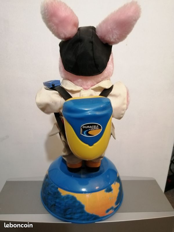 Peluche Doudou Lapin Duracell - Publicitaire électricien - Occasion