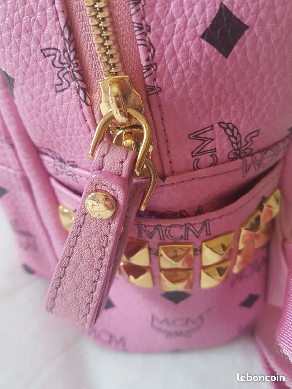 MCM Sac à dos Mini Rose (image 8)