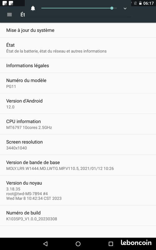 Tablette mediatek android 12 taille 10pouce 16g de ram et 1.5tb de memoir tre repide (image 4)