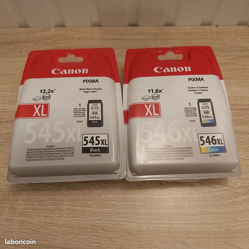 Cartouche PG-545XL Noir Compatible Canon Pixma TS3151 - Neuf Sous Blister