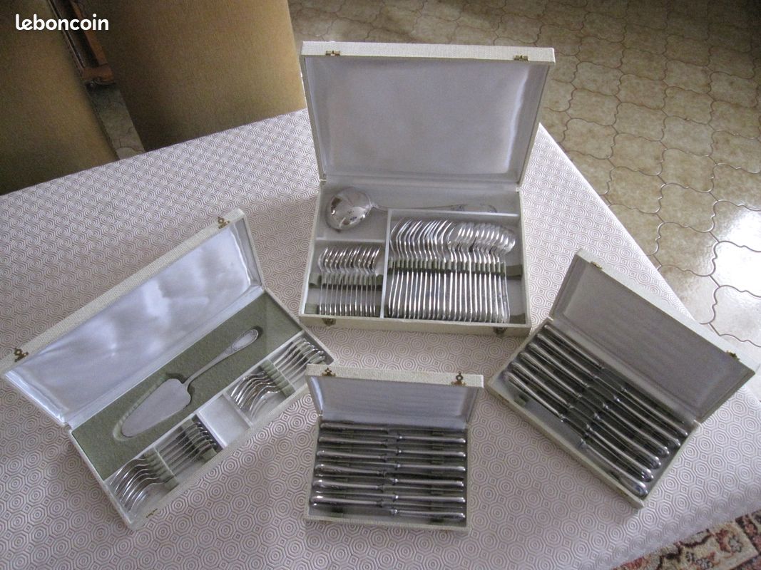 12 Fourchettes Diner Métal Argenté Frionnet François – Modèle Louis XV – 21 Cm
