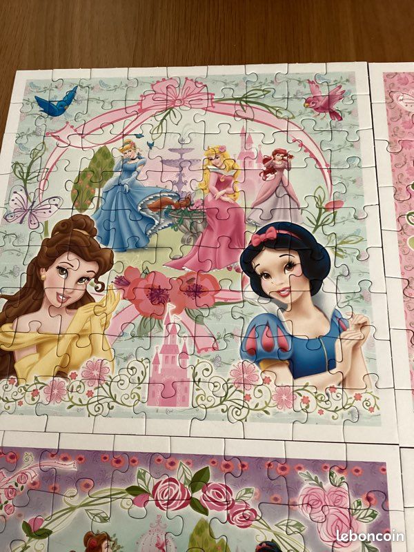 4 puzzles Disney princesses (image 2)