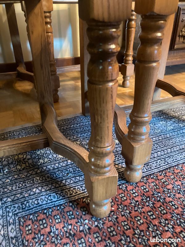Chaises de salle à manger en chêne de style rustique (image 4)