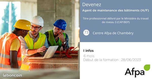 Formation d'Agent de maintenance des bâtiments (H/F/X) (image 2)