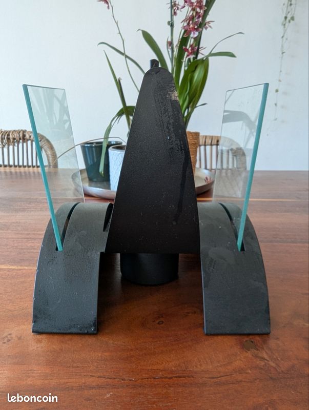 Cheminée de table au Bioéthanol – Design Verre et Noir (image 5)