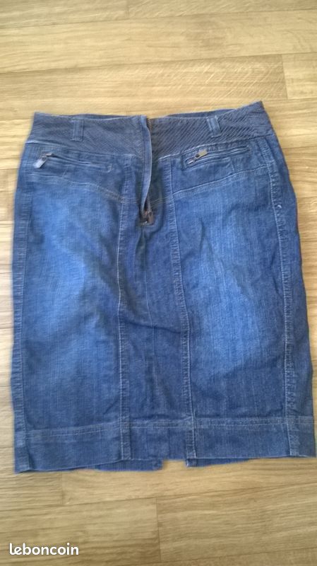 Jupe jean femme 38 camaieu (image 1)