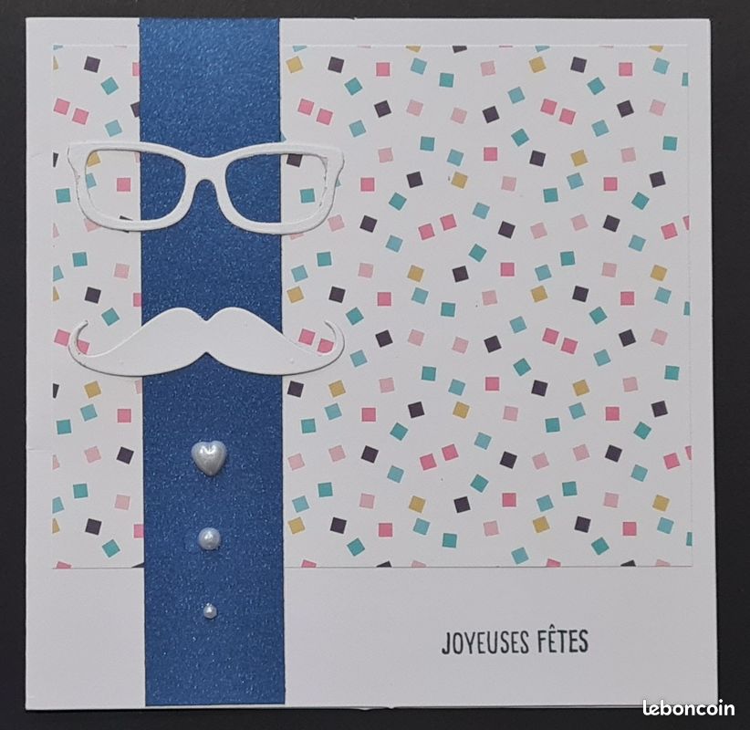 Cartes artisanales modèle unique pour les fêtes 024 (image 1)