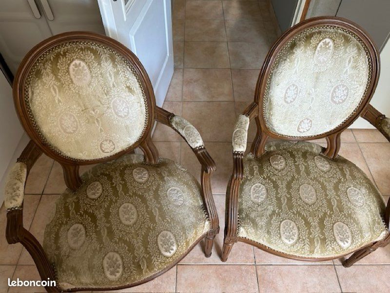 Lot de 2 Fauteuils Louis XVI (image 2)