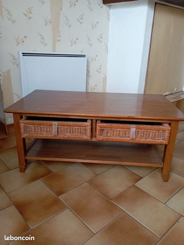 Table basse bois (image 1)