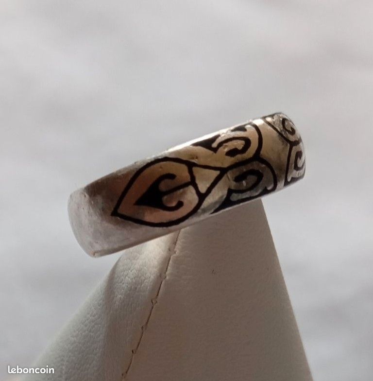 Bague anneau en argent massif 925 - Virenque Design - Taille 64 (image 3)