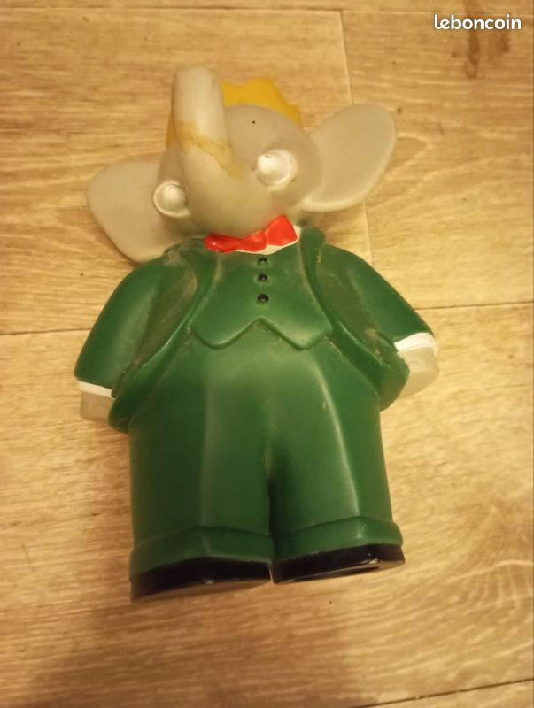 Tirelire Babar Roi 20cm - Plastoy - Neuve En Plastique PVC