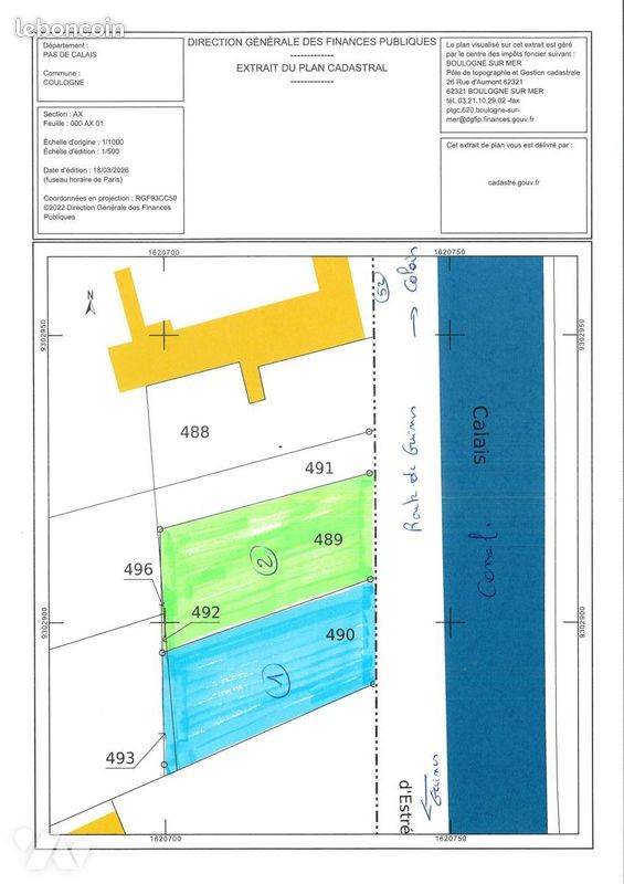 Terrain 749 m² COULOGNE (image 3)
