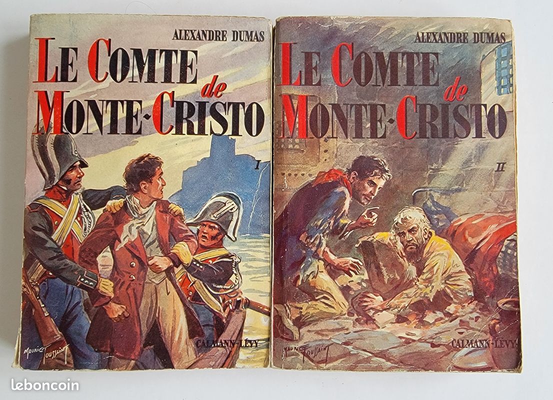 Le Comte de Monte-Cristo – Alexandre Dumas – 4 tomes complets – Calmann-Lévy 1950 (image 1)