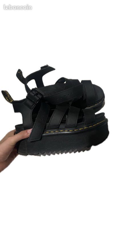 Sandales Blaire Qud en cuir hydro (image 1)