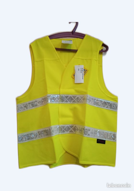 Gilet réfléchissant jaune (Taille M/XXL) (image 1)