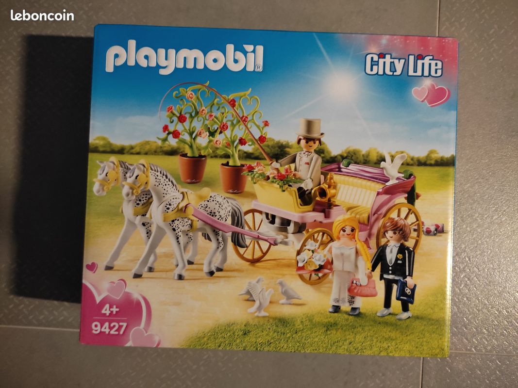 Playmobil 9227 – Limousine De Mariage Avec Couple De Mariés (city Life), Neuf Et Scellé