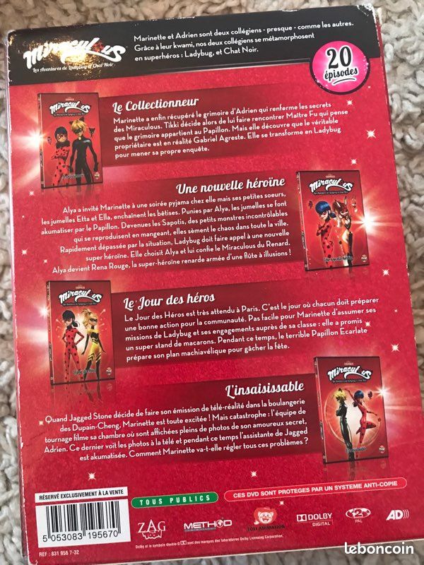 Coffret 4 Dvd miraculous (image 2)