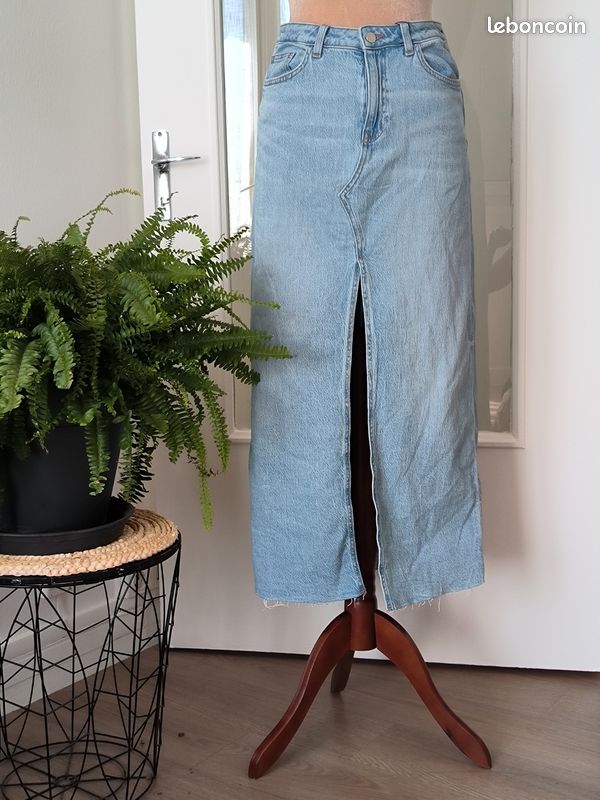 Look Jupe Jupe Longue En Jean Zara Jupe Longue En Jeans Zara Vêtements