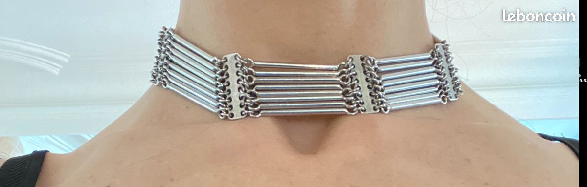 Collier - Ras le cou - Metal argenté (image 2)