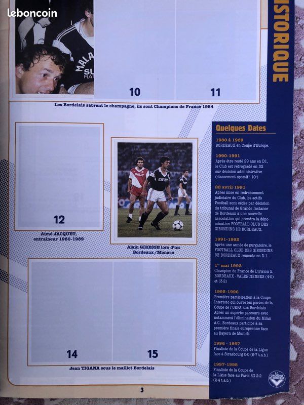 Album girondins de Bordeaux foot (image 2)