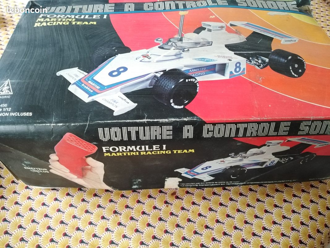 Formule 1 martini team voiture à controle sonore vintage (image 2)