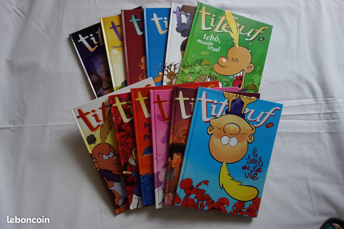 Lot BD Titeuf - volumes 1 à 12 (image 1)