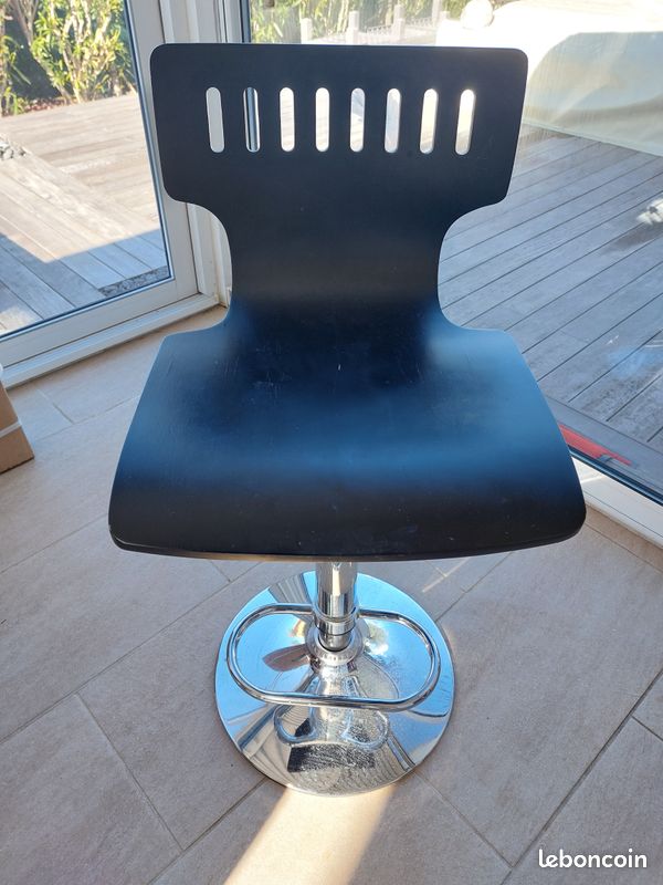 TABOURET REGLABLE HAUTEUR avec dossier (image 1)