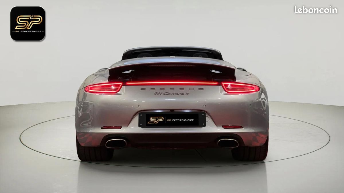 Porsche 911 991 Carrera 4 Cabriolet * Boîte Manuelle * 4x4 * Bose * Full Cuir * Mémoire * Sièges Ventilés (image 6)