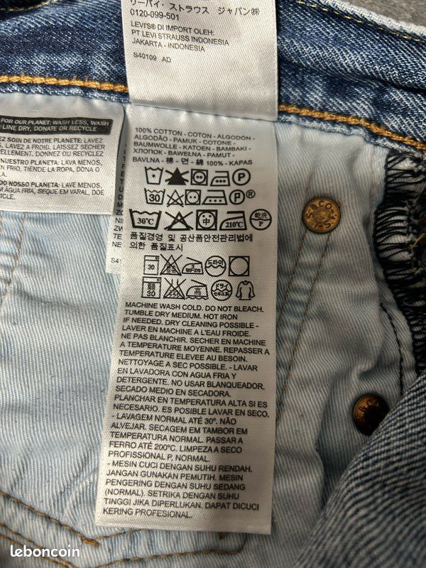 Carton58) Lots de deux Jeans Homme LEVI ‘STRAUSS&CO taille 42 voir toute les mesures (image 6)