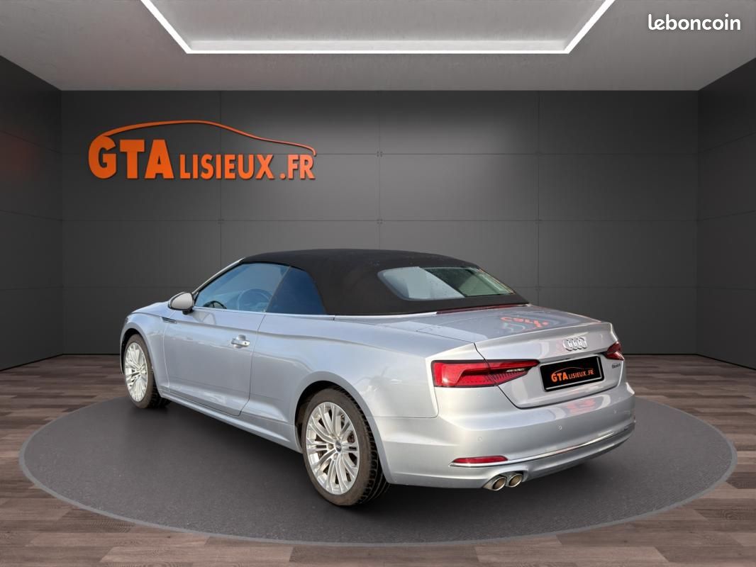 Audi A5 Cabriolet V6 3.0 TDI 218 S tronic 7 Quattro Design Luxe FRANCAISE (image 3)