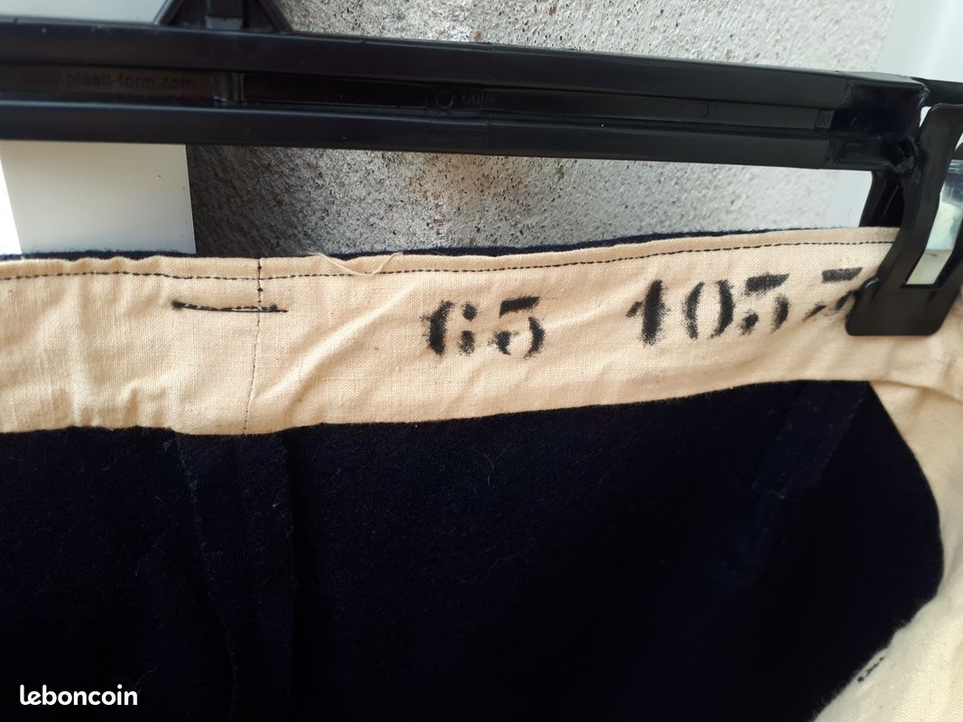 Pantalon à pont ancien en laine T 42, guerre Algérie (image 7)