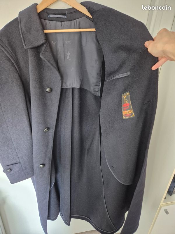 Manteau Caban Homme STEINBOCK HIMALAYA - Taille 56 - Vert - Laine - Autriche - Comme Neuf