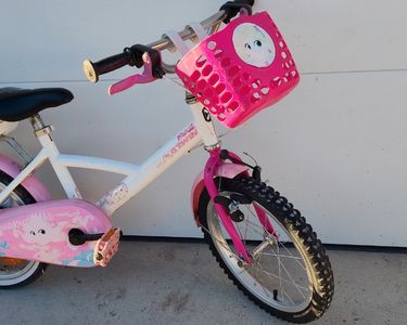 Vélo Enfant Fille Pals Harmony 16 Pouces - Blanc - Avec Stabilisateurs, Sonnette - Année 2023 - Neuf En Boîte