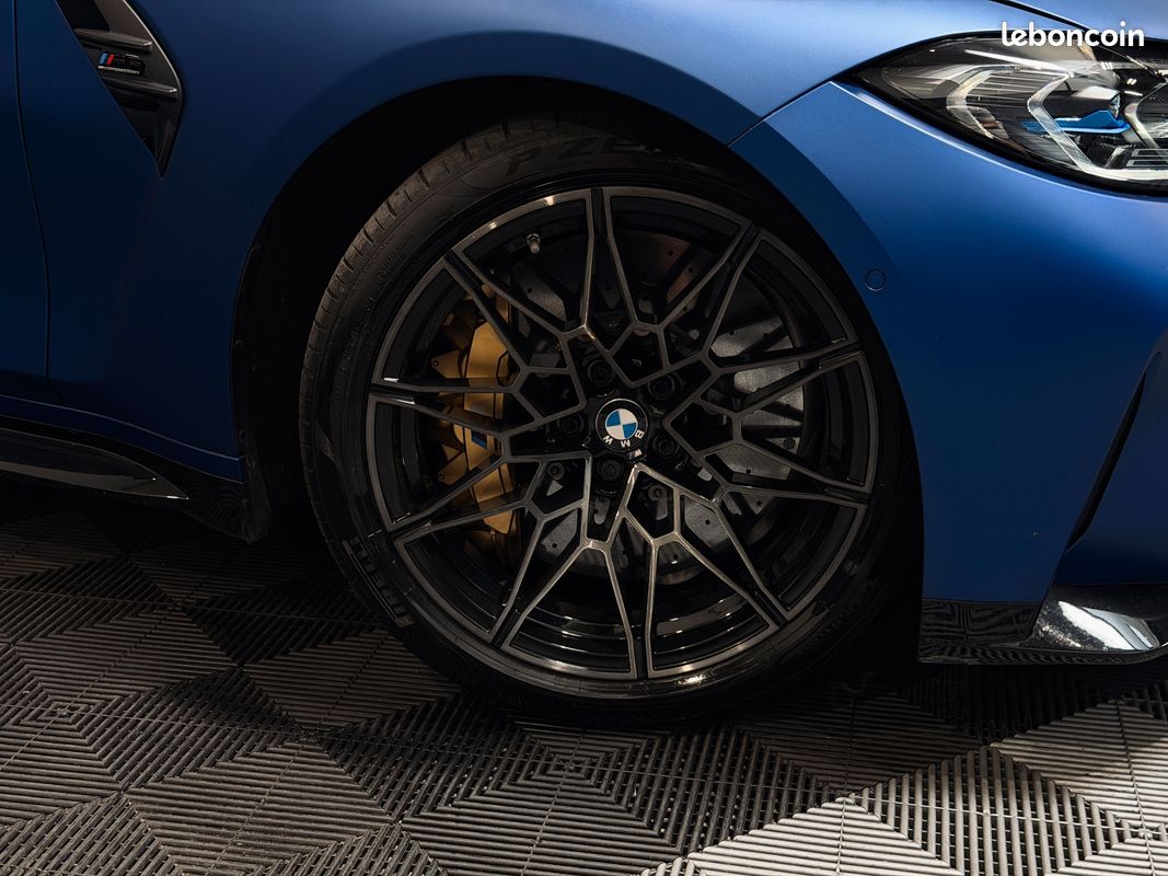 BMW M3 Competition 3.0 510 cv ( G80 ) - FROZEN PORTIMAO / H&K / PACK CARBONE / CERAMIQUES - IMMAT FRANCE (image 5)