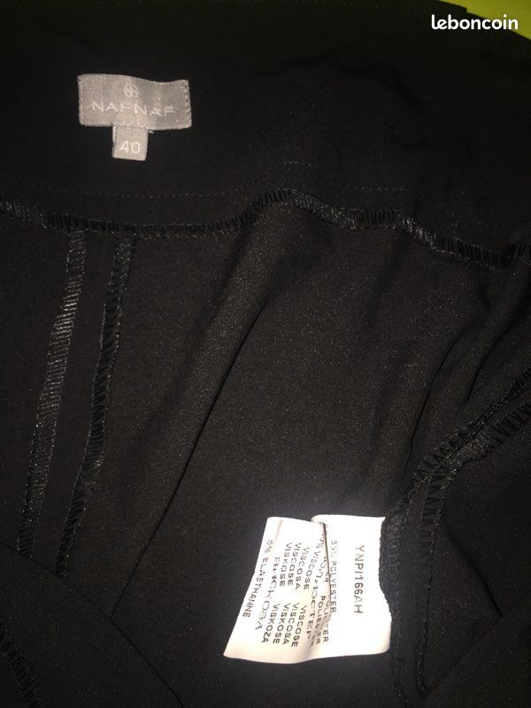 Pantalon tailleur noir Naf Naf taille 40 (image 3)