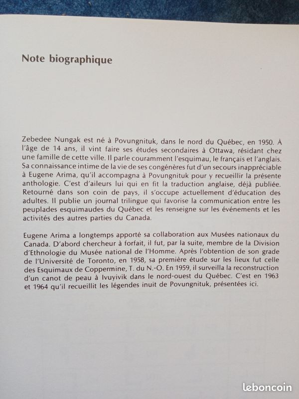 Livre légendes inuit de Povungnituk (image 4)