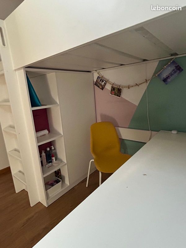 Lit mezzanine avec bureau (image 3)