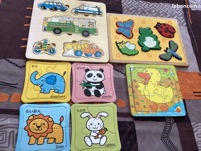 Lots de puzzle en bois et en carton (image 5)