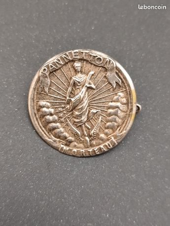 Insigne Tête De Centurion Vintage - Badge De Cadre Vélo Route, Argenté, Années 70/80