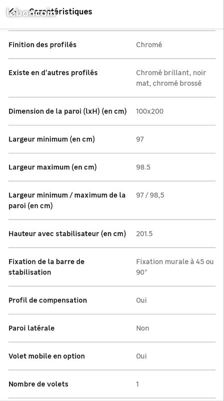 Parroi douche 100x200 NEUF (image 7)